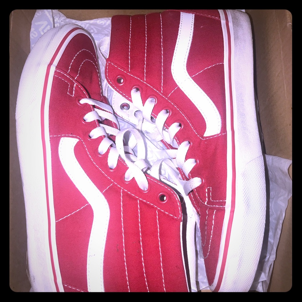 Red High Top Vans